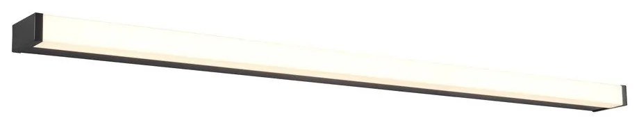 Matne čierne LED nástenné svietidlo (dĺžka 120 cm) Fabio - Trio