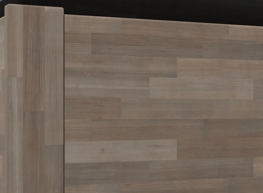 Posteľ s úložným priestorom Tema Box 180x200 cm, šedý buk