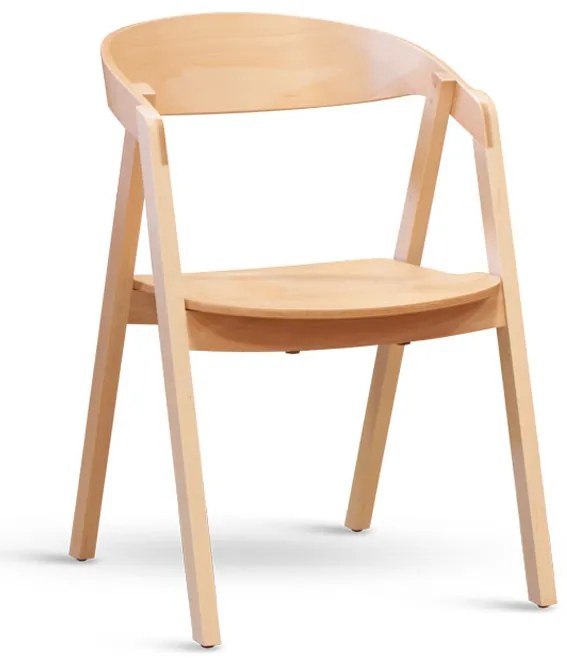 Stima stolička GURU buk s masívnym sedákom Vyberte odtieň ->: Sýto tmavo hnedá