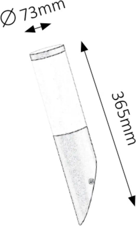 Rabalux BLACK TORCH vonkajšie nástenné svietidlo 8145