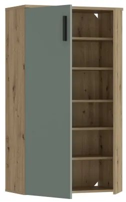 Botník ETON dub artisan/zelený