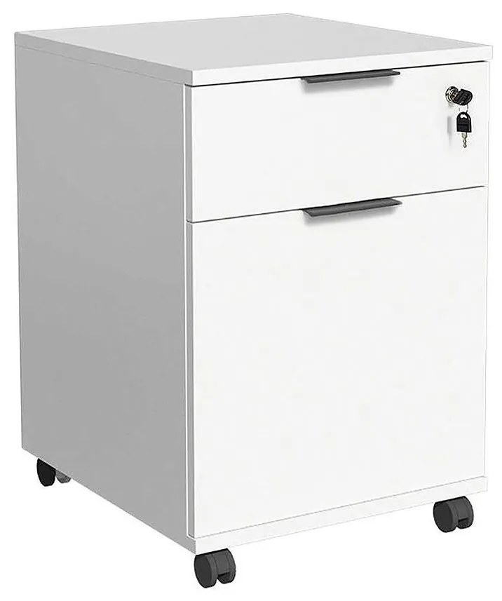 Adore Furniture Kancelárský kontajner 61x41 cm biela 479ADR1765