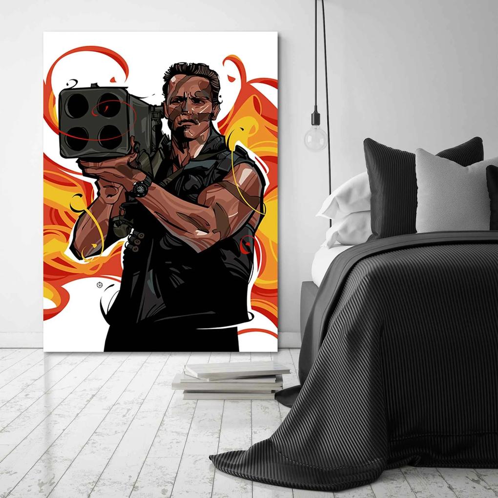 Gario Obraz na plátne Komando, Arnold Schwarzenegger - Nikita Abakumov Rozmery: 40 x 60 cm