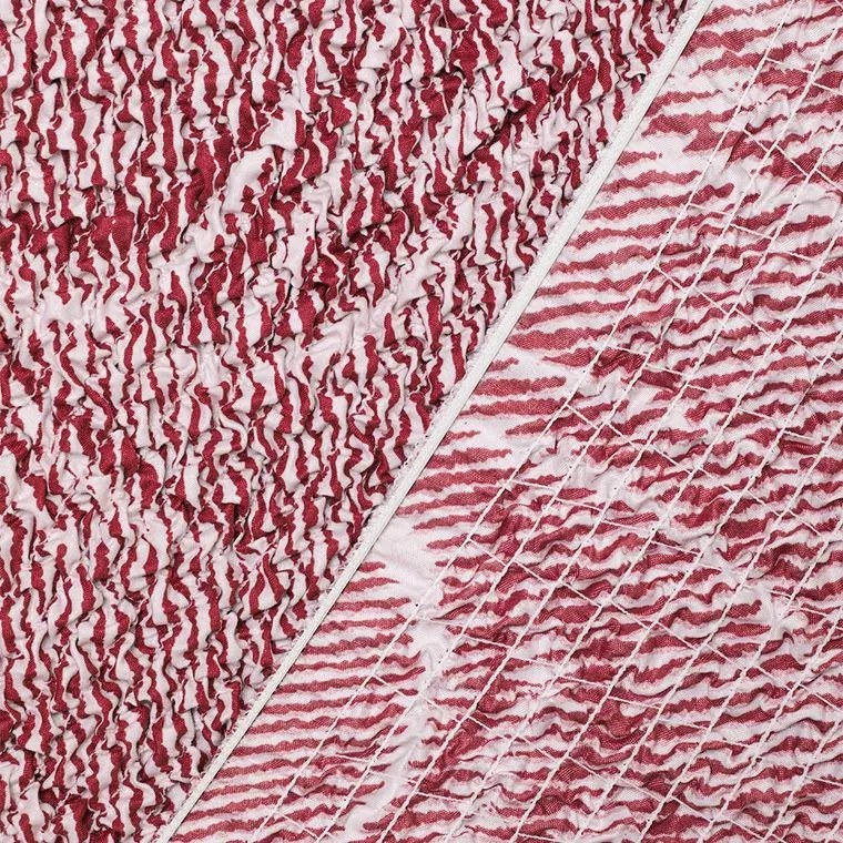 Bielastické poťahy BRILLANTE bordó sedačka s otomanom vľavo (š. 170 - 300 cm)