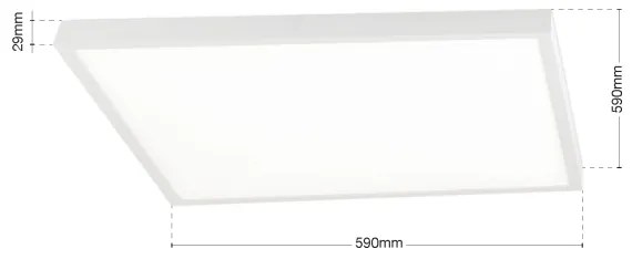 Orion - LED stmievateľné stropné svietidlo DISC LED/46W/230V 2700/3000/4000K 59x59 cm biele