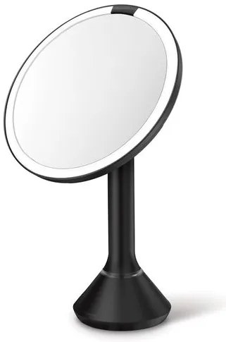 LED Kozmetické zrkadlo Simplehuman Sensor Touch DUAL kozmetické zrkadielko čierna oceľ SHST3064