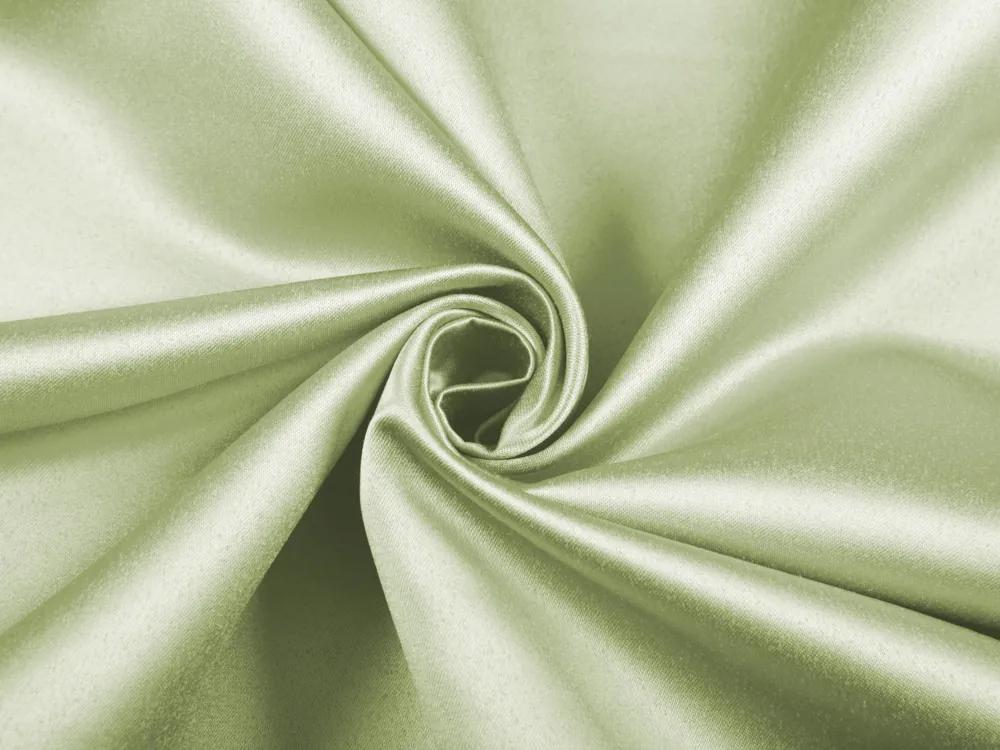 Biante Saténový okrúhly obrus polyesterový Satén LUX-025 Olivovo zelený Ø 120 cm