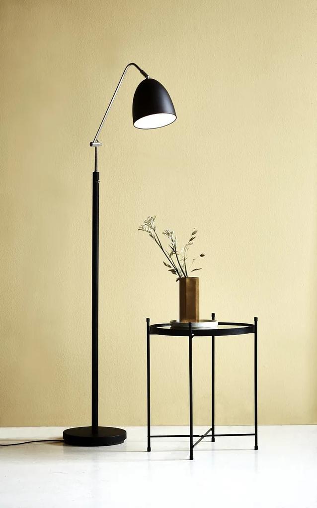 NORDLUX Moderná stojacia lampa do obývačky ALEXANDER, 1xE27, 15W, čierna