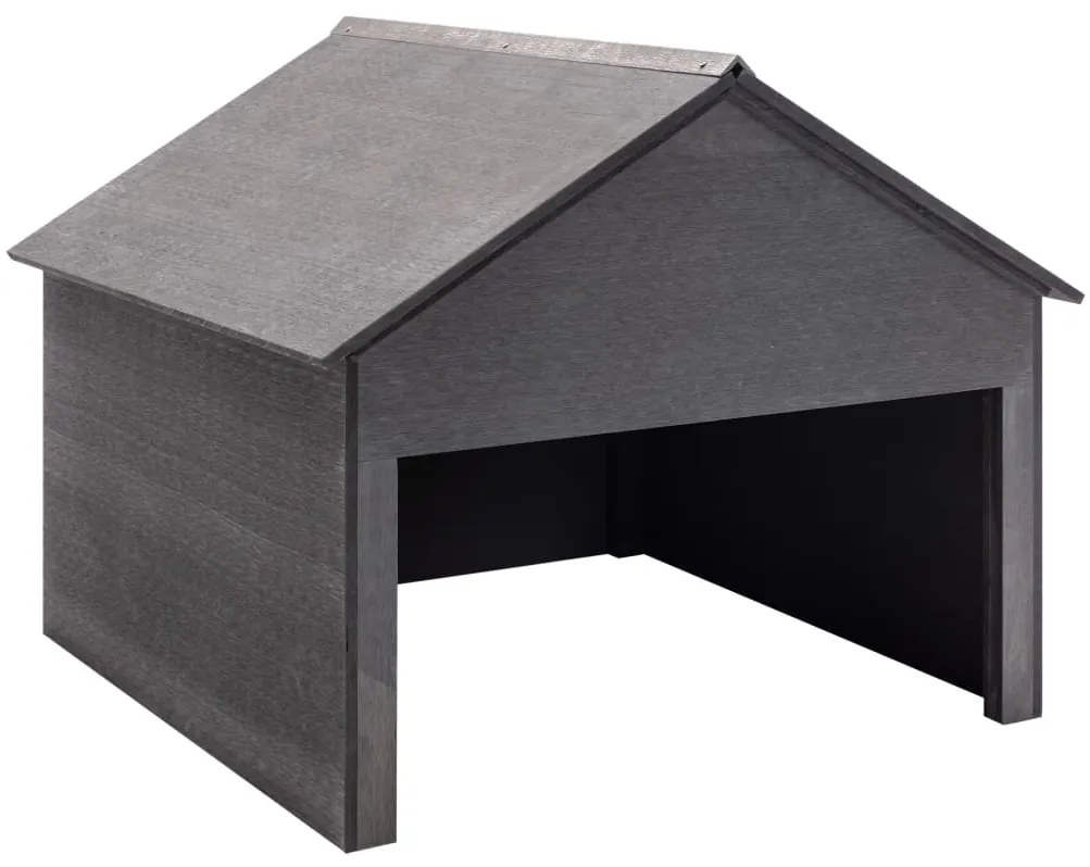 Garáž pre kosačku šedá 80x80x70 cm WPC