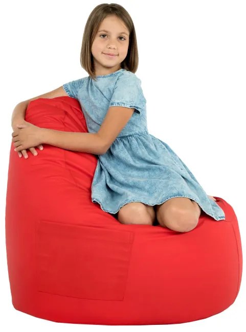 Kreslo Porto ekokoža červené