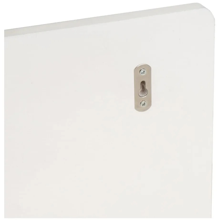 Biely nástenný vešiak s poličkou – Casa Selección