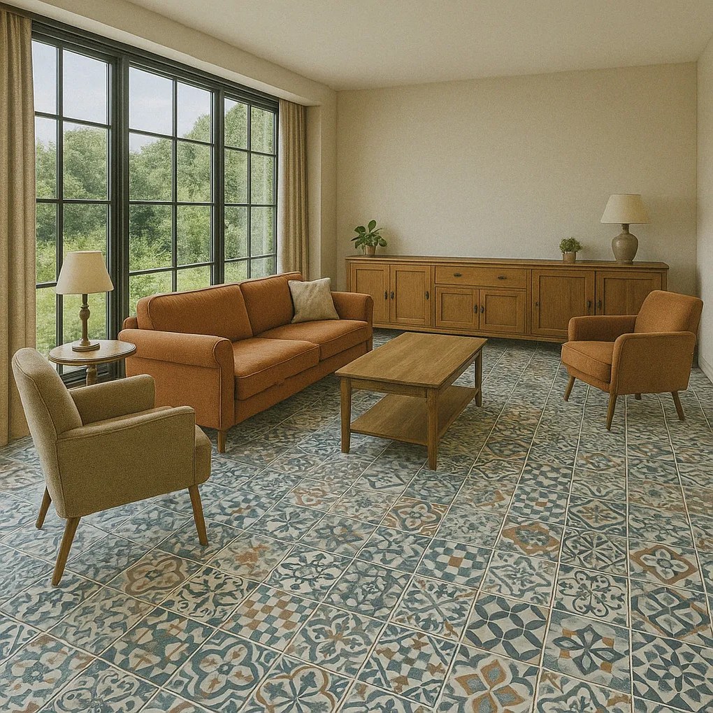 Beaulieu International Group, PVC podlaha - lino Livitex Retro 2793, na mieru, šíře 3m,4m, viacfarebná, filc, chodba / predsieň