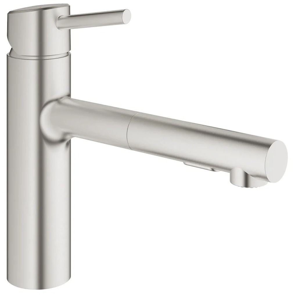 Drezová batéria Grohe Concetto New s vyťahovacou sprškou supersteel 30273DC1