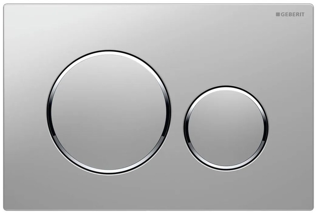 Geberit, GEBERIT SIGMA20 ovládacie tlačidlo, pre 2 množstvá splachovania, chróm mat, 115.882.KN.1