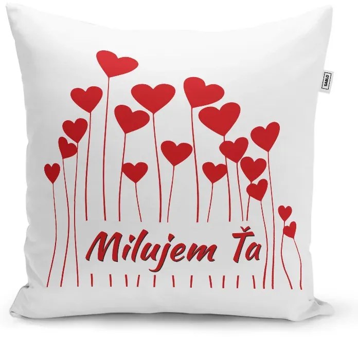 Sablio Vankúš Milujem ťa 2: 40x40 cm