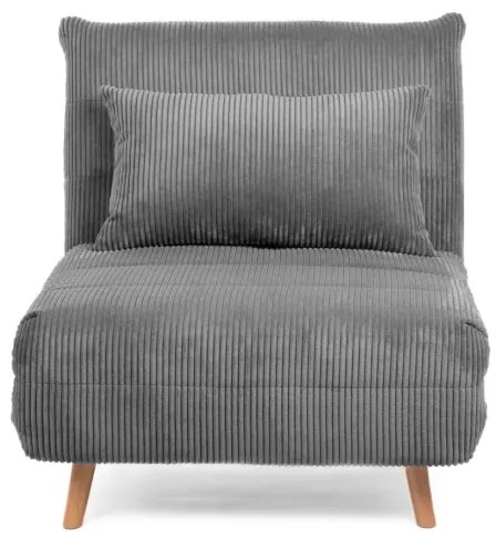 Pohovka SOLACE rozkladacia, menšestrová sivá 871639