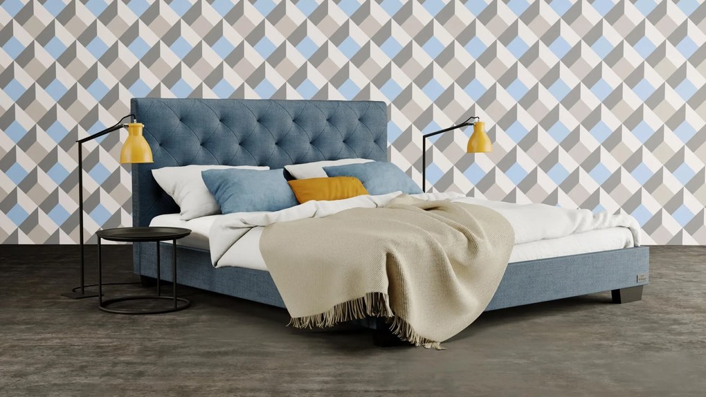 Materasso Posteľ Alesia, 200 x 200 cm, Design bed, Cenová kategória "A"