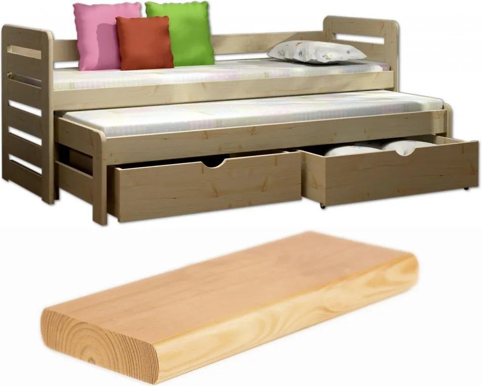 FA Detská posteľ Veronika 11 200x90 cm s prístelkou - viac farieb Farba: Prírodná, Variant bariéra: Bez bariéry