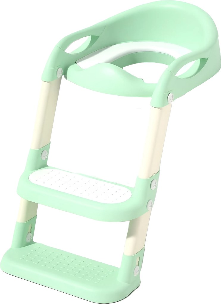 Detské schodíky 02 s nástavcom na WC zelené