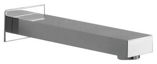 Nástenná výtoková hubica v lesklej striebornej farbe – Sapho