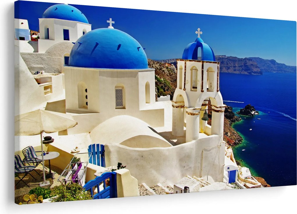 Obraz - Santorini, Grécko (90x60 cm)