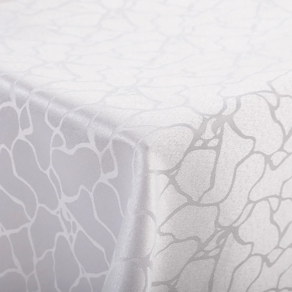 Biante Dekoračný štvorcový obrus Monako PM-123 Mramor biely 90x90 cm