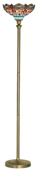 Searchlight EU1285 - Tiffany stojacia lampa DRAGONFLY 1xE27/60W/230V