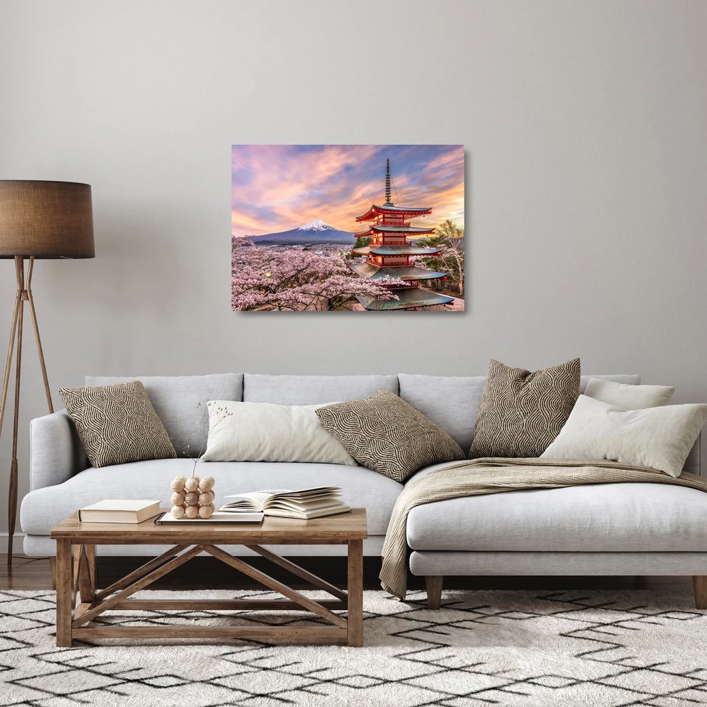 Sklenený obraz - Fuji (70x50 cm)