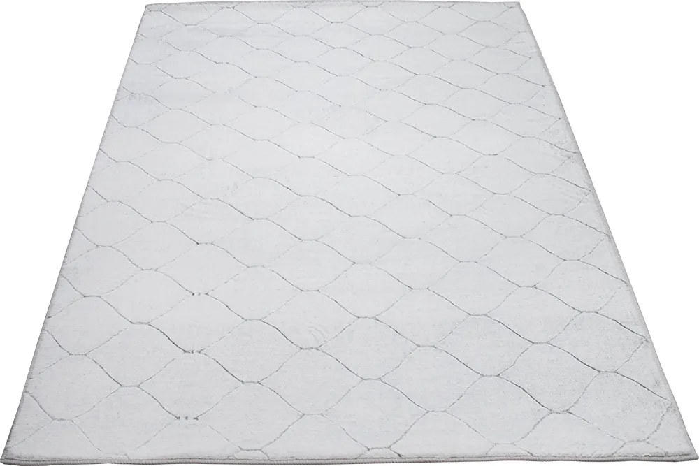Koberec Rabbit 3D Carving GREY/WHITE 1 rozmery koberec: 120x160 cm