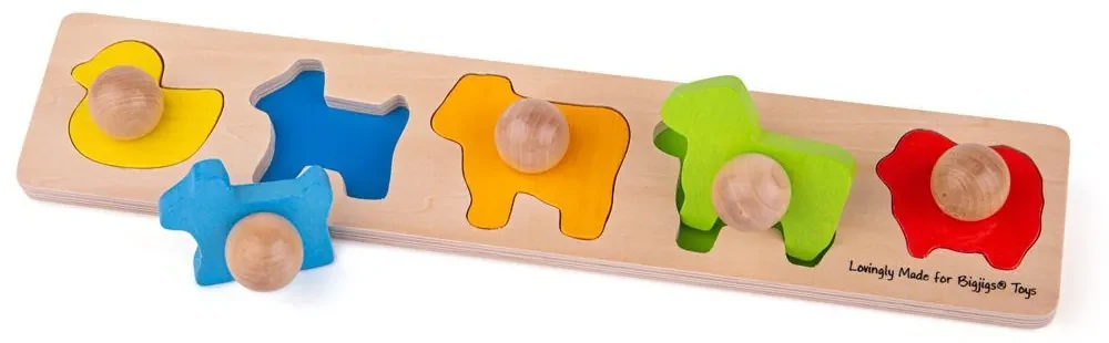 Bigjigs Baby Vkladacie puzzle zvieratá