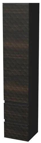 Kúpeľňová skrinka vysoká SAT Cube Way 32,5x163x33 cm hnedá mat CUBE3DV351DP2ZHP