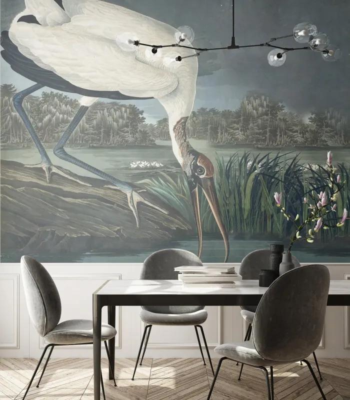 WALLCOLORS Stork wallpaper - tapeta POVRCH: Prowall Canvas