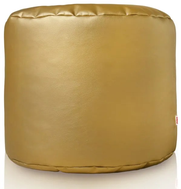 Taburetka Cilindro zlatá ekokoža