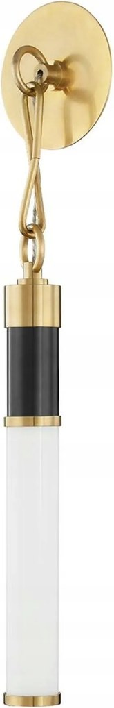 Hudson Valley nástenné svietidlo Huntington mosadz/sklo starobronz/opál Led 1