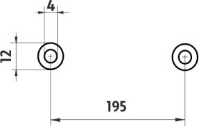 Nimco Držiak na uteráky, 21 cm MAYA biela - MAB 29060-05