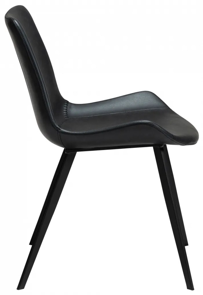 HYPE ČALÚNENÁ STOLIČKA black faux/black