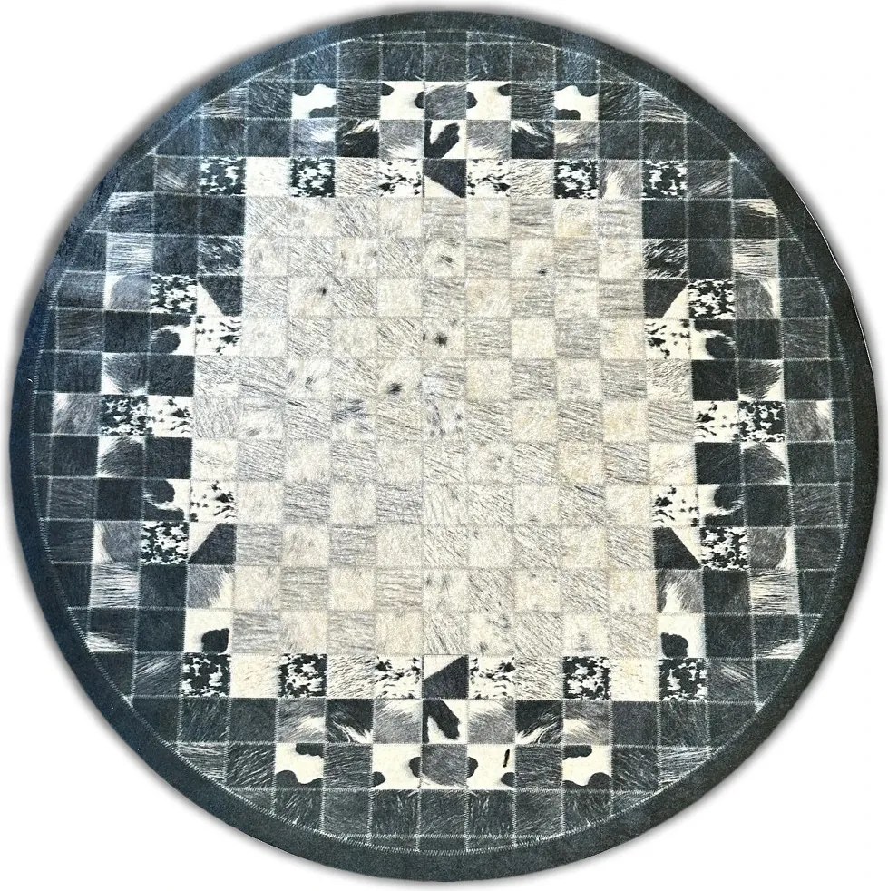 BE Koberec Porte 2054 Koło GREY – sivý okrúhly Rozmer: 120 cm