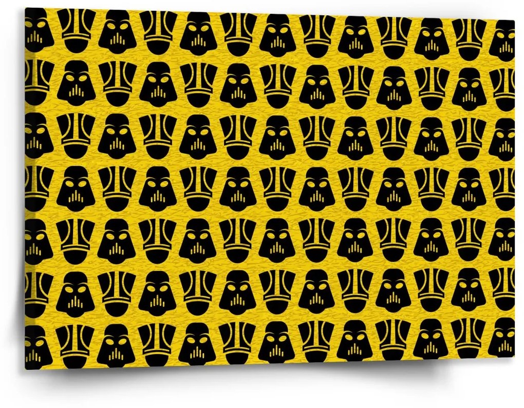 Sablio Obraz Star Wars Stormtrooperi Pattern na žltej - 150x110 cm