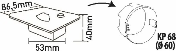 LED schodiskové svietidlo s pohybovým senzorom LED/1,5W/230V 3000/4000/6000K antracit