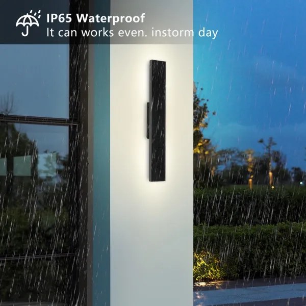 Brilagi - LED solárne nástenné svietidlo SUN LED/4W/230V 60 cm 4000 mAh IP44