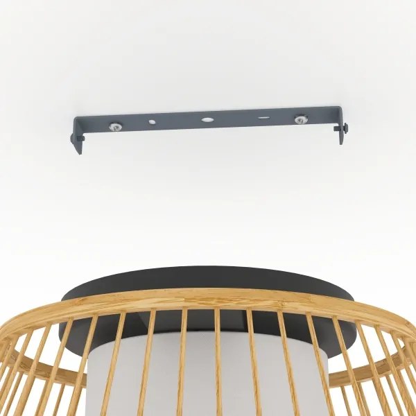 Eglo 390232 - Stropné svietidlo MONTERROSO 1xE27/40W/230V bambus