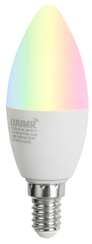 Stmievateľná LED žiarovka E14 C37 Opal 4,9 W 470 lm 2700-6500 K