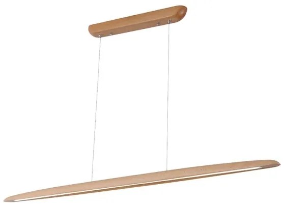 LED Luster na lanku LED/22W/230V 4000K 130 cm buk/masív