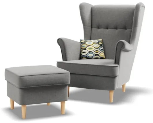 Kreslo VELO svetlosivé