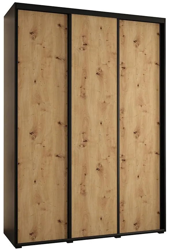 Skriňa 45 Canaris 1 180 čierna/artisan/čierna