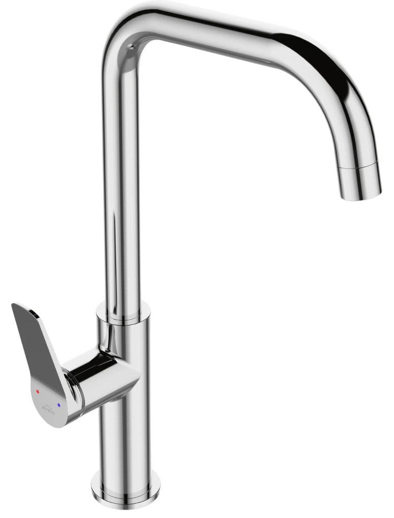 Invena Alonia, vysoká drezová batéria h-373, chrómová, INV-BZ-70-001-V Leták: https://cloud.invena.pl/s/nnXaZKg3crBrRkz/download?path=%2FPliki%20do%20strony%20www%2FBZ-70-001-V/Inne/BZ-70-001-V-ulotka-PL…