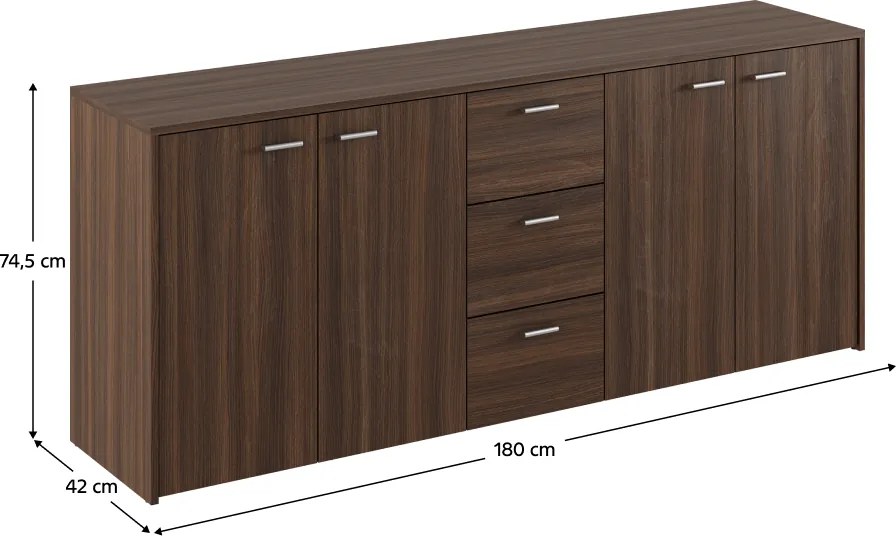 Skriňa HUGOS 180, tabakový orech