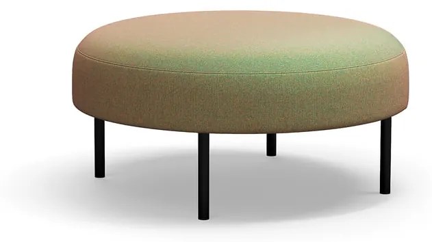 Taburet na nožičkách VARIETY, Ø 900 mm, látka Blues CSII, tyrkysová oranžová