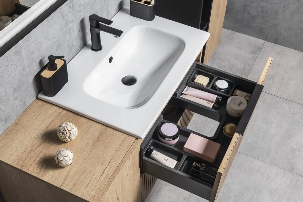 Sapho Sapho, CIRASA umývadlová skrinka 99,8x52x46cm, dub alabama strip, CR100-2322