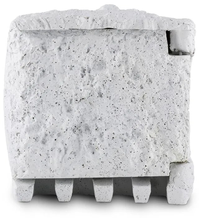 Power Rock Remote, záhradná zásuvka, 4-itý rozdeľovač, 1.5 m, diaľkové ovládanie, skala, svetlosivá